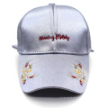 Personalize Hats de cetim Mulheres Sun Hats Logo bordou